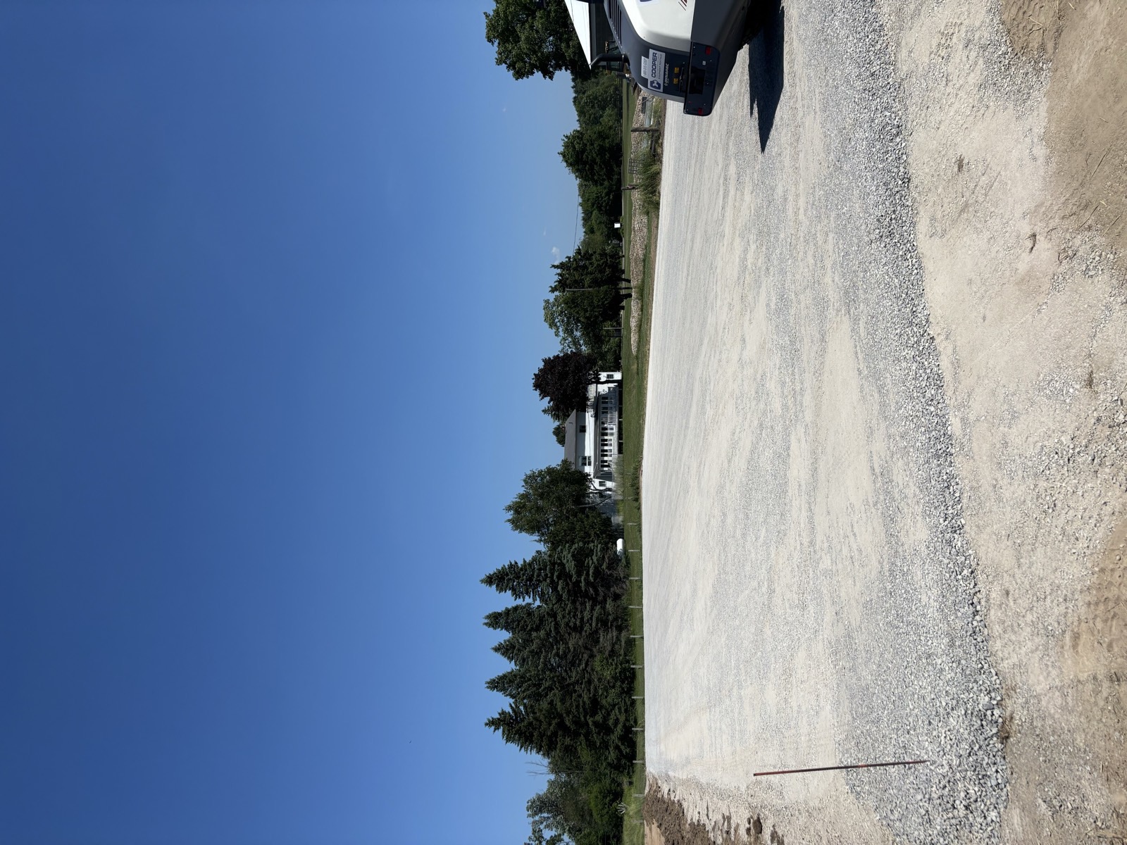 Compacted granular base