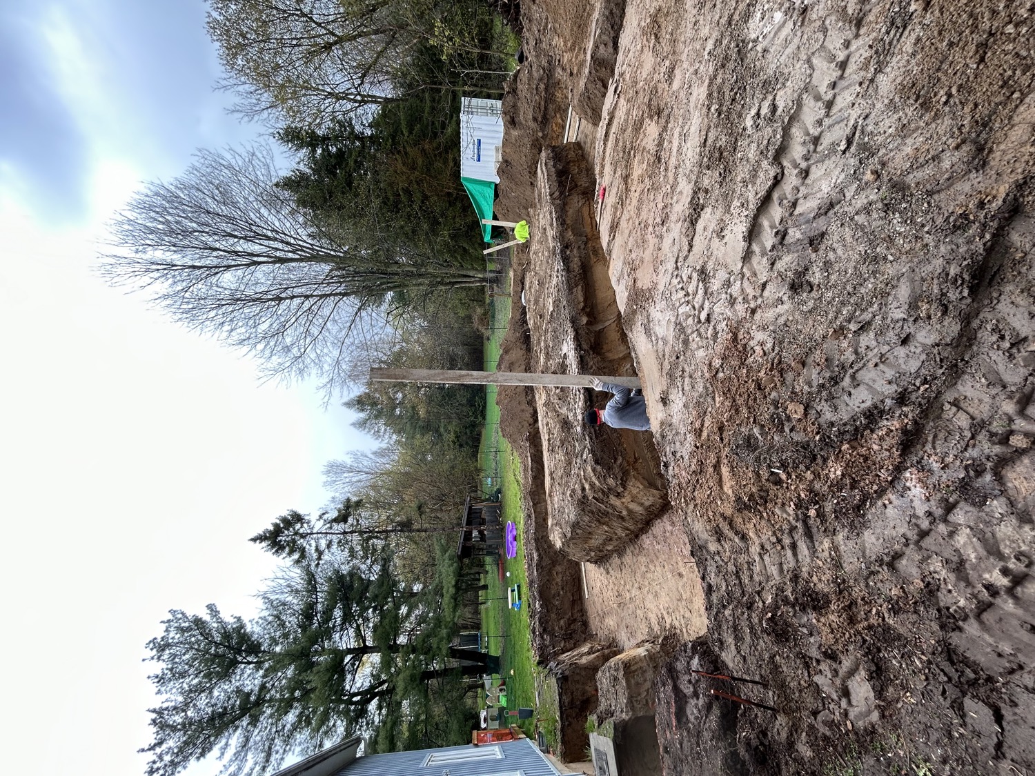 Foundation excavation