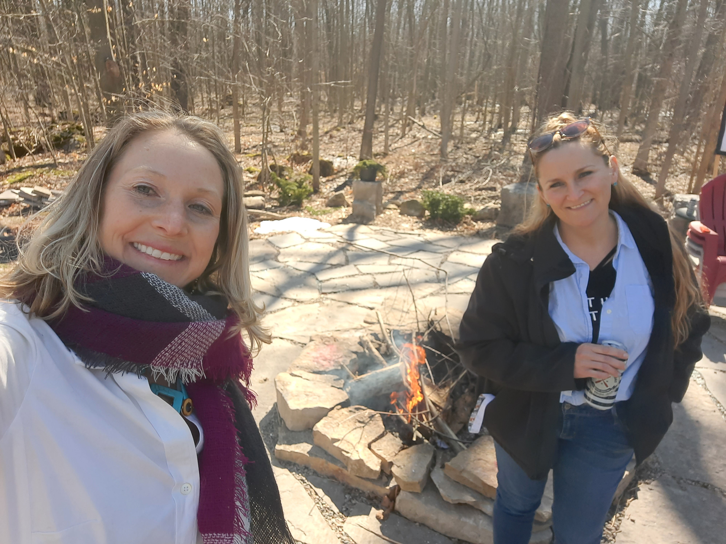 Breaking Free to Wellness members on a forest walk
