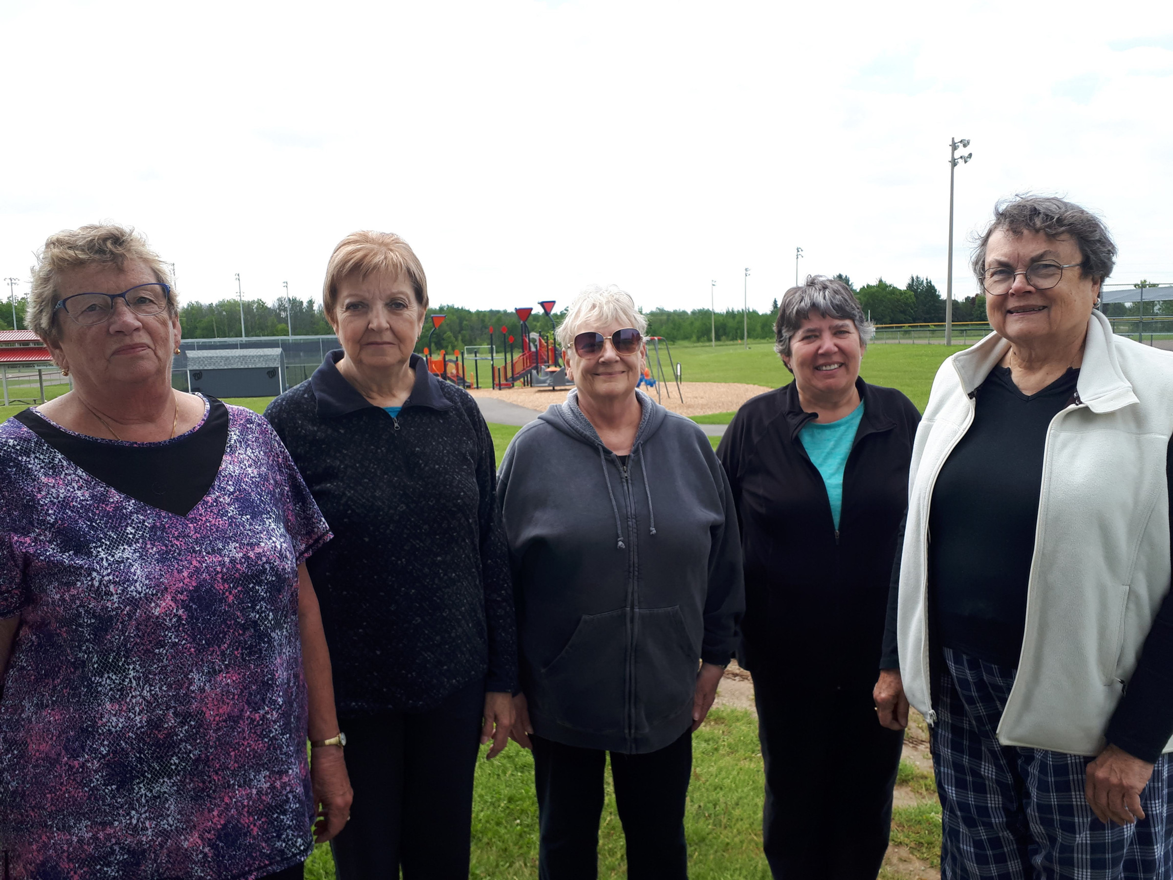Members of the 50+ outdoor class